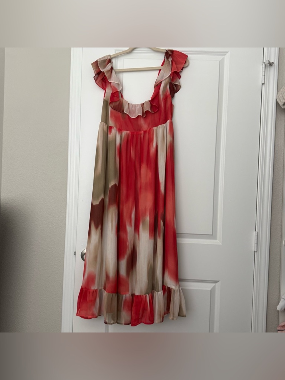 Banana Republic Chiffon Watercolor Ruffle
Smocked Spring Wedding Guest Dress